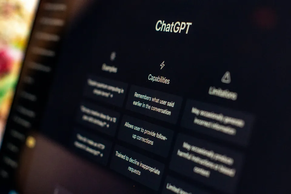 ChatGPT interface representing AI search content